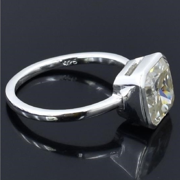 Moissanite Ring 3 Ct 925 Silver - Picture 11 of 14
